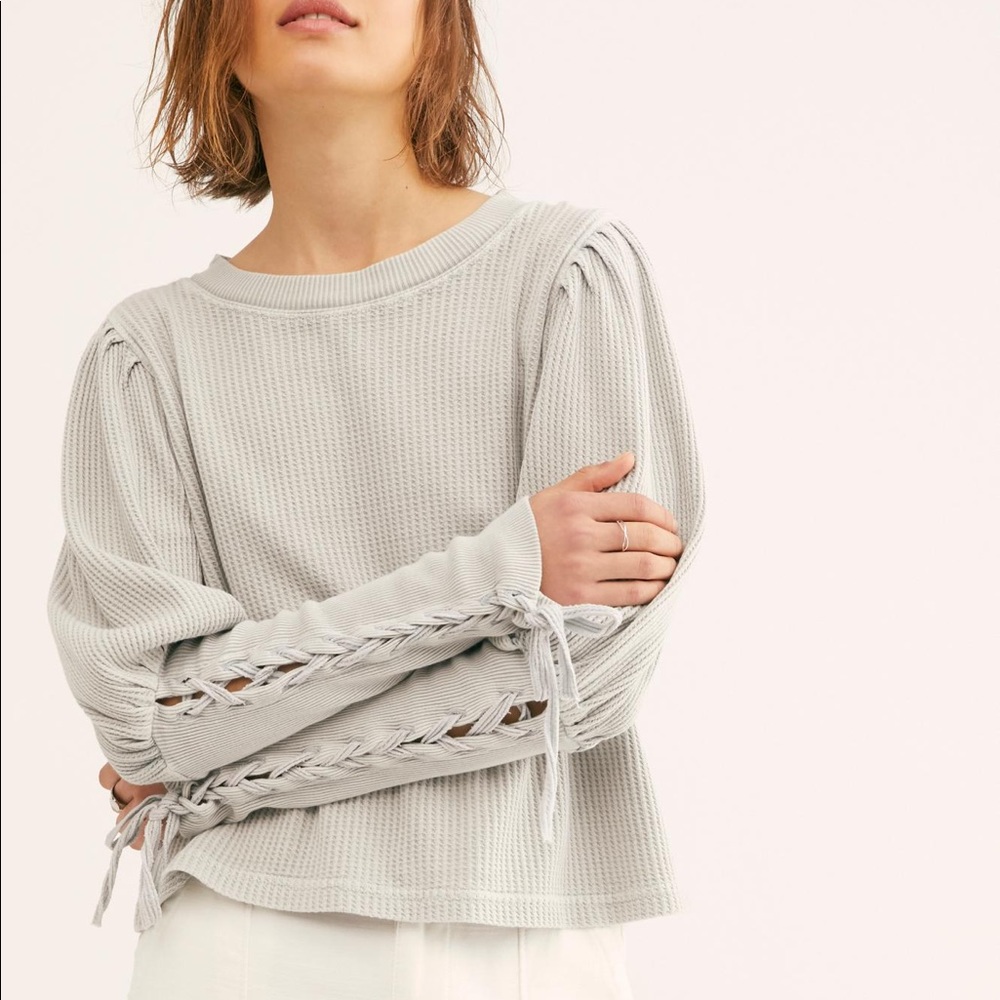 Free People Tasha Thermal Gray